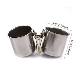 Parrot Feeding Bowl, Stainless Steel Cage Water Feeding Bowl with Clip for Bird Lovers, Bird, Parrot, Macaw, Parakeet, Cockatiel, Budgies (Silver)