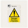 Machinery In Operation - Talking Safety Sign - 225x336mm - 1mm Rigid Plastic
