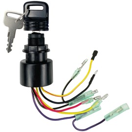 Boat Ignition Switch with Keys 87-17009A5 87-17009A2 for Mer-cury Outboard Motors Control Box with 3 Position and 6 Wires Sierra Marine Ignition Switches MP41070