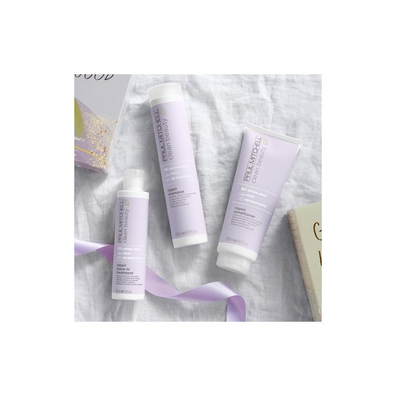 Paul Mitchell Clean Beauty Repair Shampoo, Strengthens and Protects, For