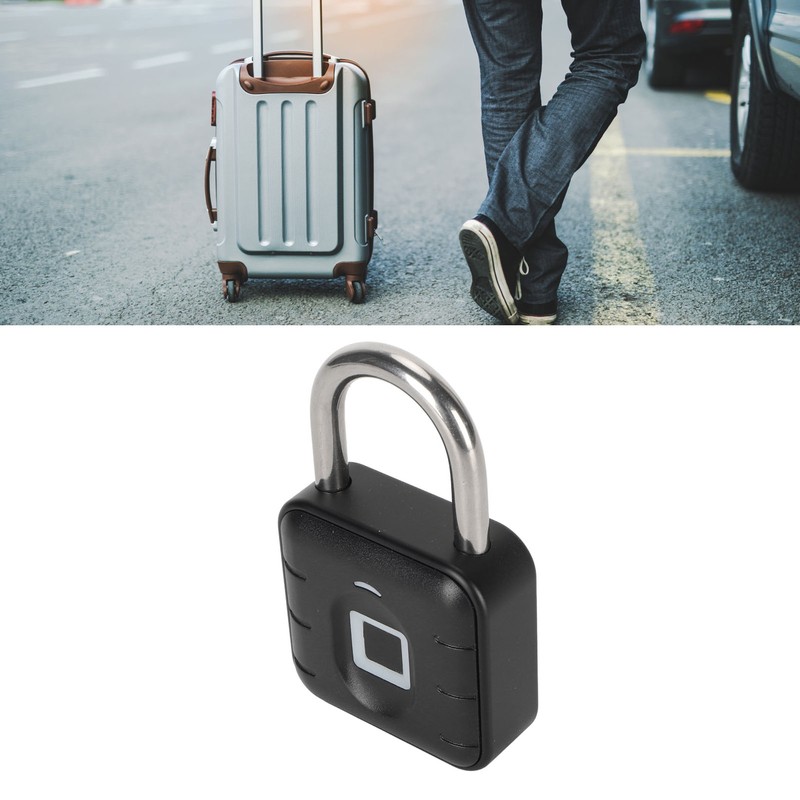Fingerprint Padlock Biometric Smart Padlock Waterproof Up To 20 Fingerprints