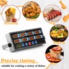 1 Pack Commercial 8 Channel Digital Kitchen Timer, Multi-Countdown Timer