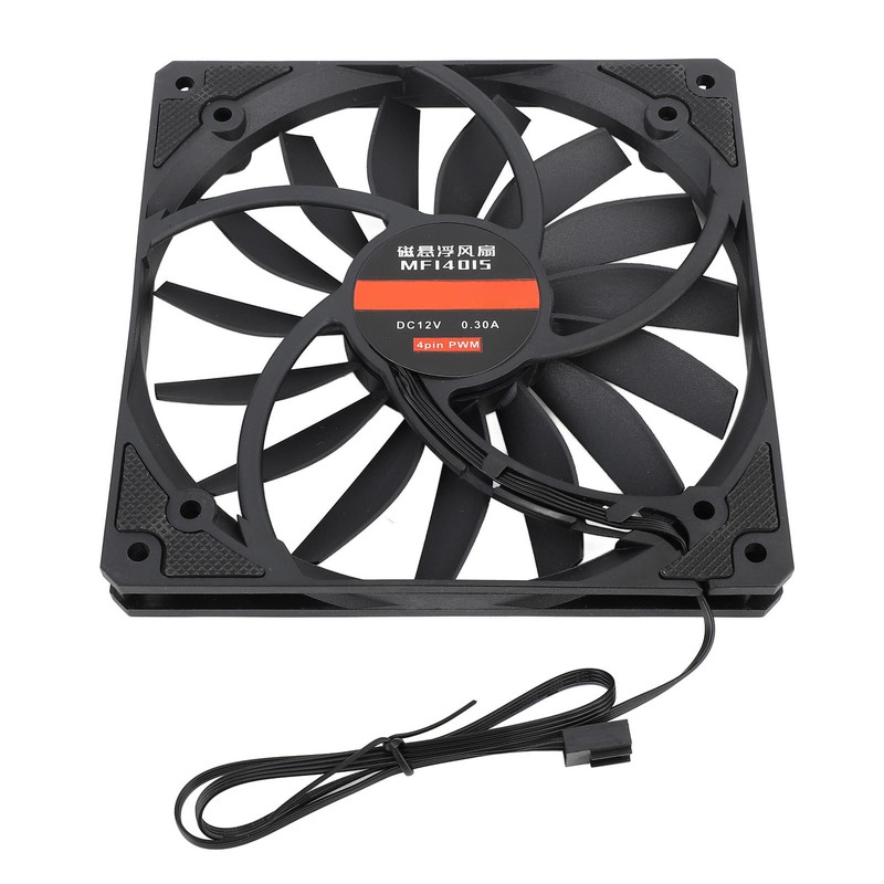 140mm 4 Pin PWM Case Fan Ultra Thin 15mm 1100RPM