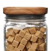 Ball Stack & Store Glass Mason Jars with Wooden Lid,