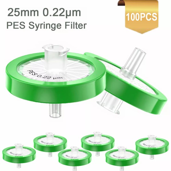 SimPure Syringe Filter,PES Membrane,Non Sterile Filtration,25m