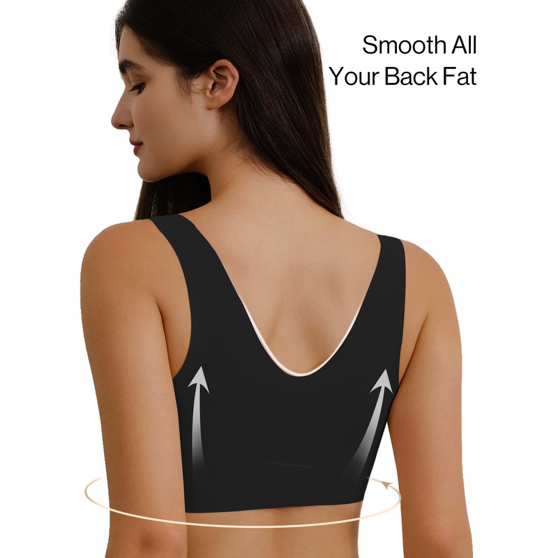 Ubras Seamless Bras for Women Full Coverage Wireless Bralette Widen