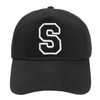 Unisex Boys Girls Baseball Cap Black Hat Kids Cap Alphabet