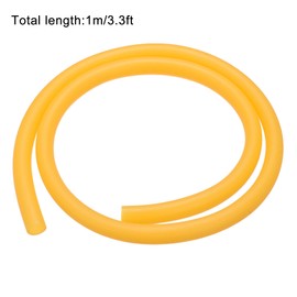 sourcing map Natural Latex Rubber Hose 3/8 Inch (10 mm) 9/16 Inch (14 mm) 3.3 ft Highly Elastic for Devices