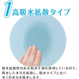 Waterproof Sheets for Nursing Care [Made in Japan] Double-sided Water Absorption Diffusion Type 35.4 x 57.1 inches (90 x 145 cm) (Beige 1 Sheet), Over 800,000 Total Sales in Hospitals and Nursing