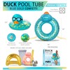 POZA Inflatable Duck Pool Float Tube- Heavy Duty Vinyl UV