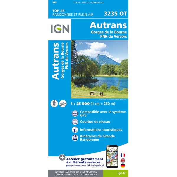 Autrans-Gorges de la Bourne / PNR du Vercors (3235OT) (TOP