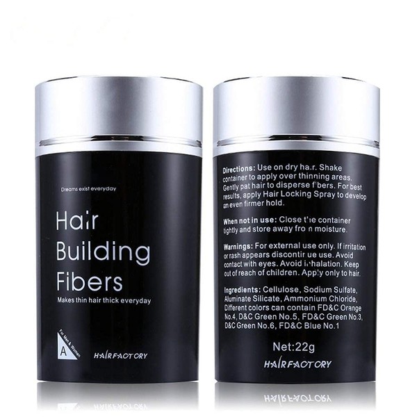 Hair Building Fibers,Hair Re-growth Powder Keratin Hair Fiber,Thinning Hair and Bald Spots Hair Fibers for Women and Men (Dark Brown)