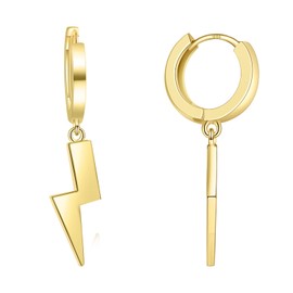 ToHeart lightning earrings Lightweight gold drop earrings for women Christmas Gifts