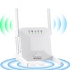 WiFi Extender WiFi Signal Amplifier,WiFi Extender, 4 Antennas, 2 LAN