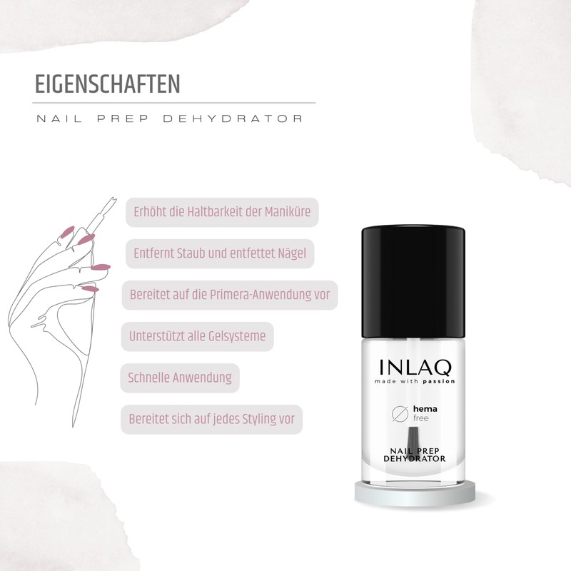 INLAQ® HEMA Free Cuticle Remover + Gum Peel-Off + Nail