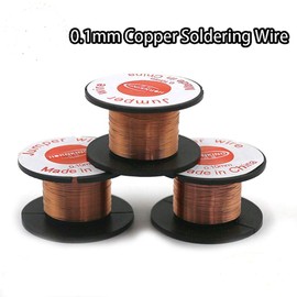 5Pcs Enameled Copper Wire Magnet Winding Wire 0.1mm Thickness 10m Length for Connecting or Soldering Purpose