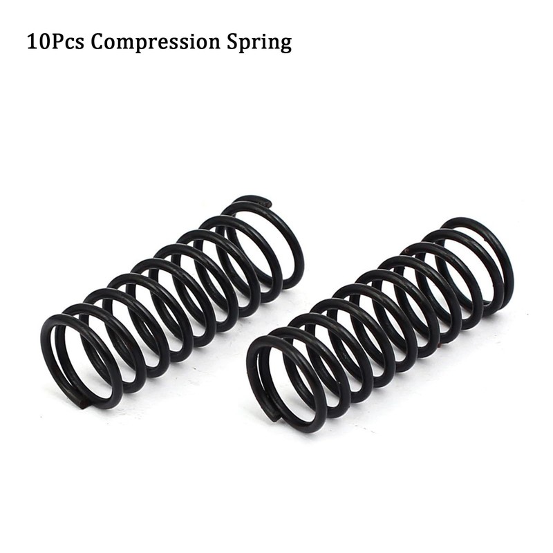 TOP-VIGOR 10Pcs Compression Spring, 1.2mm Wire Dia, 12mm OD, 30mm