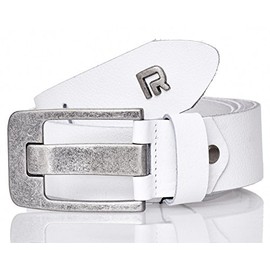 Classic Belt Leather Belt Genuine Leather Men's Belt Premium Quality, White