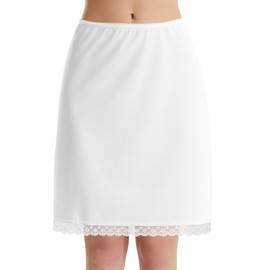 Trifolium Women's Cooling Half Slip 19 Inch White, Size 10-12, Material: 90% Polyamide, 10% Elastane