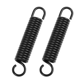 sourcing map 2 Pieces 8.5 cm Length Motorcycle Black Mount Stand Return Spring Main Stand Stand Spring for GY6-125