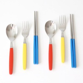 (10x10) Kamome Kitchen Crayon Children's Cutlery Set / (텐바이텐)카모메키친 크레용 어린이 수저포크세트