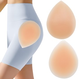Moorstdel Unsichtbares Hüftpolster für Damen, Selbstklebende Silikon-Hüftpolster, Atmungsaktives Design für natürlichen Look, Perfekt für Kleider, Hochzeit, Alltag (2 Stück)