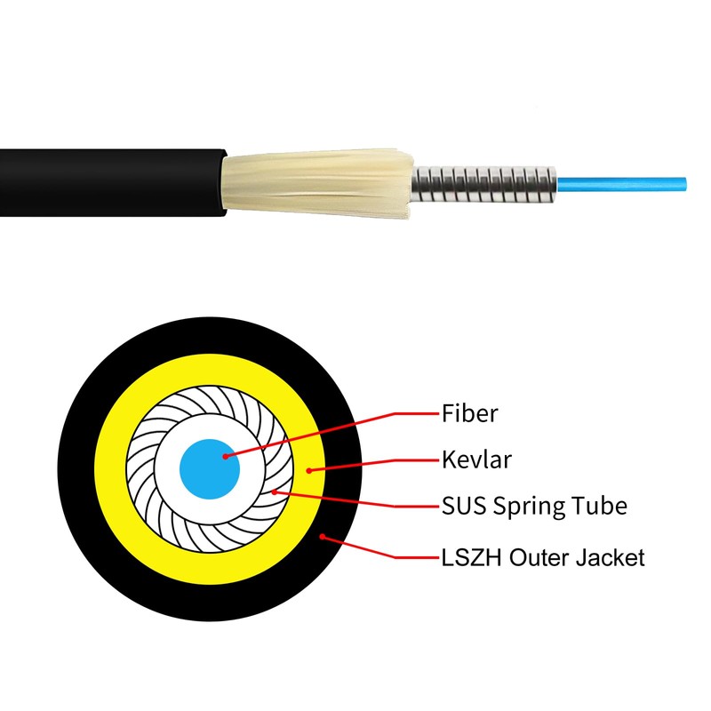Simplex SC/APC to SC/APC Fiber Patch Cable 15m/49ft,Fiber Optic Internet
