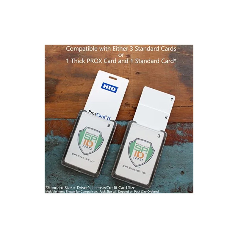 Soporte De Identificación Vertical De Tres Tarjetas Con