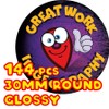144 Great Work In Geography - 30mm - Glossy Reward
