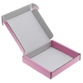 MEG4TEC Pack of 50 Satin Pink Mini C7 Pip Boxes - Large Letter Cardboard Shipping Boxes (10cm x 10cm x 2cm)
