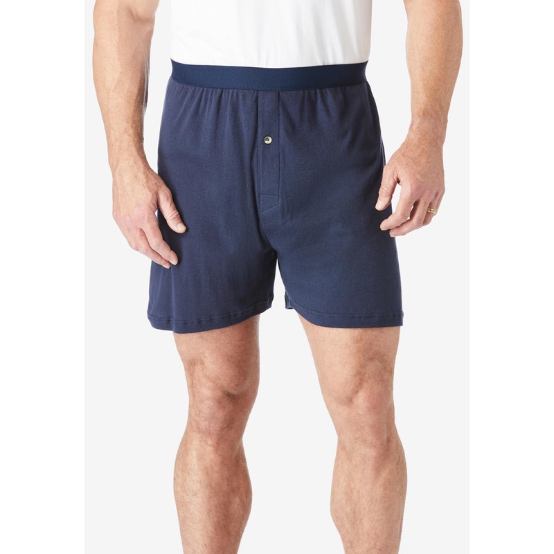 KingSize Men's Big & Tall Cotton Boxers 3-Pack - 4XL,