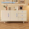 CHEOTIME 2Pcs Ceramic Handle, Simple Style Cabinet Handle Hand Painted