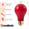 GoodBulb Memorial Day Light Bulbs - 60 Watt Red and