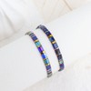 Sonateomber Tila Flat Beaded Stretch Bracelets for Women, Trendy Stackable