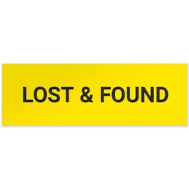 Lost and Found Sign, Engraved, 3x9 Inches, Indoor/Outdoor Use, Made in USA
