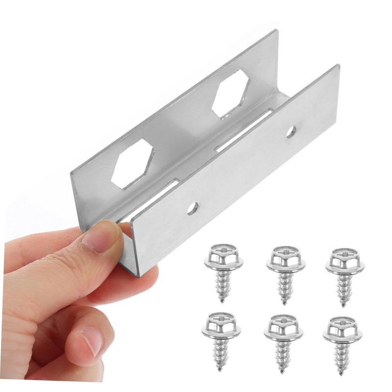 SHOWERORO 3Pcs Under Desk Laptop Holder Metal Mount Bracket for