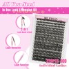 Lash Clusters Kit 320 Pcs DIY Individual Cluster Lashes D