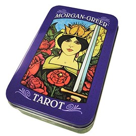 Tarot Cards, Divination Cards, 78 Cards, Morganglia Tarot (In Can), Japanese Booklet "Pocket Manual" Included