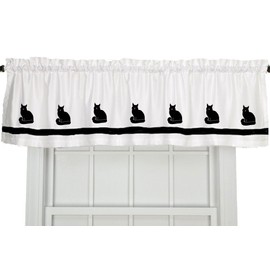 Maine Coon Cat Window Valance Curtain - In Your Choice of Colors - Custom Made