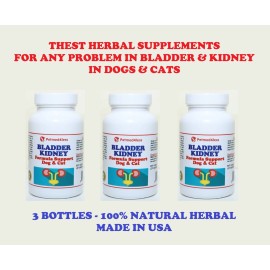 VEJIGA Y RIÑONES SOPORTE PARA PERROS Y GATOS - DESTRUYE LAS PIEDRAS - MADE USA