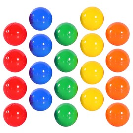 MAGICLULU Pack of 50 raffle balls, lottery hollow balls, small fillable balls, ornament, without number, for party gifts, 3 cm, 5 colours