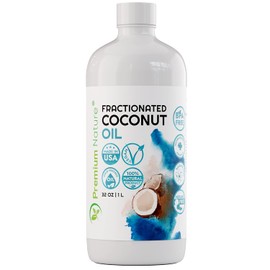 Fractionated Coconut Oil Massage Oil - 32 oz Skin Moisturizer 100% Natural & Pure Carrier Oil Therapeutic Odorless - for Skin Hair & Nails Premium Nature