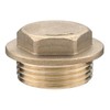 1/2" Brass Flanged Plug