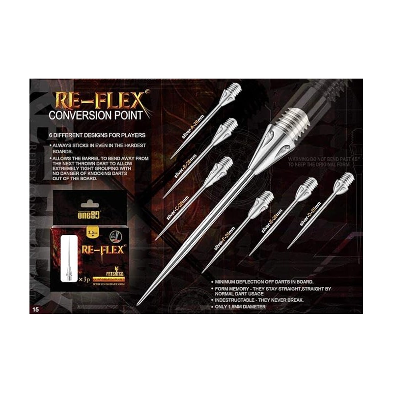 ONE80 Reflex Conversion Point Steel Tip Version (E)