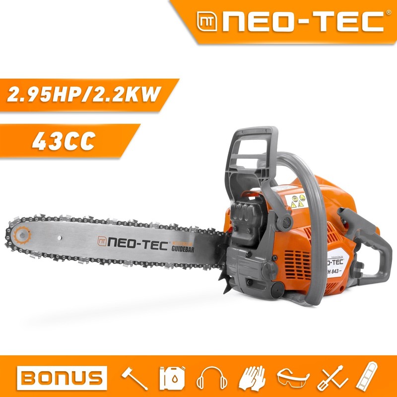 NEOTEC 43CC Gas Top Handle Chainsaw with 16'' Bar Chain