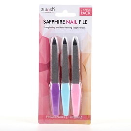 Swosh Sapphire Nail Files (Pack of 3)