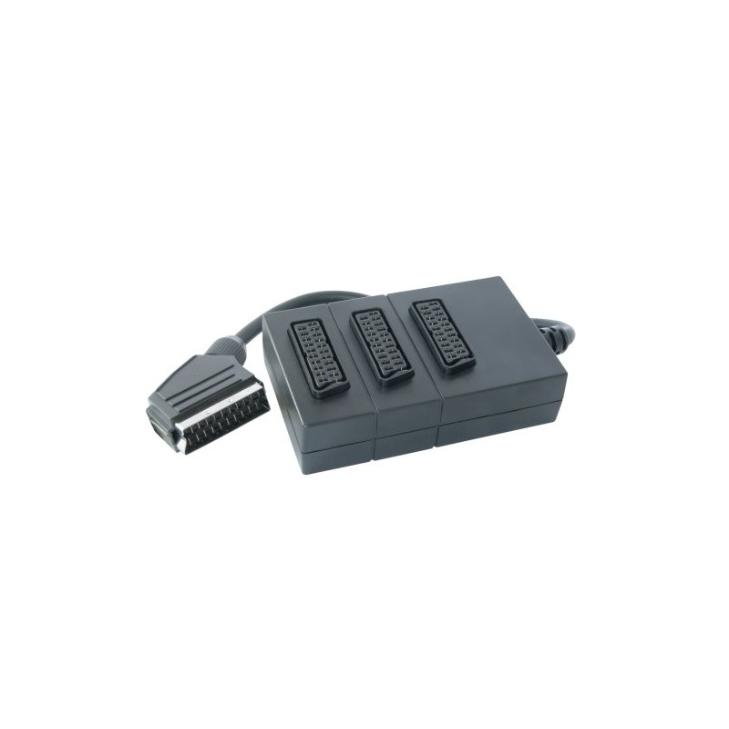 Vivanco SCART Splitter 3-Way/SCART Male to 3x SCART Female 0.2