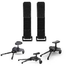 BugyKido 2-Pack Buggy Board Sticky Straps, Hook and Loop Fastener for Buggy Board, Easy to Replace, Secure and Stable Connection Accessory(No Buggy Board Included)