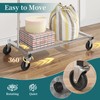 Simple Trending Standard Rod Clothing Garment Rack, Rolling Clothes Organizer