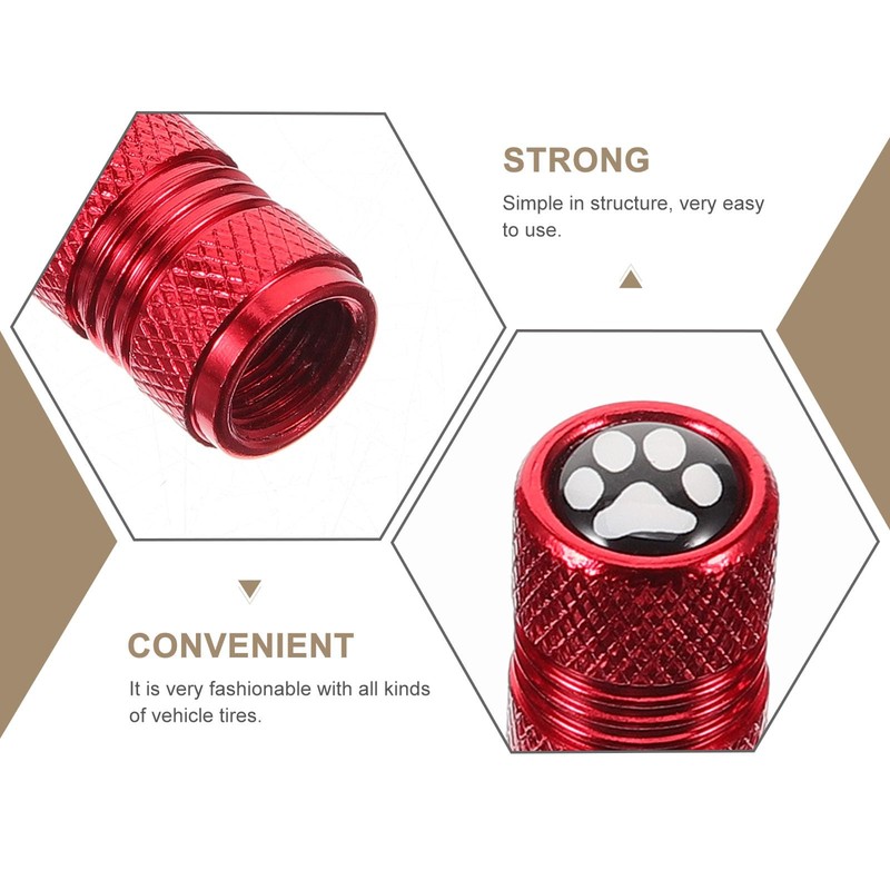 CALLARON Tire Air Valve, 4 Pieces, Tire Valve Cover, Car
